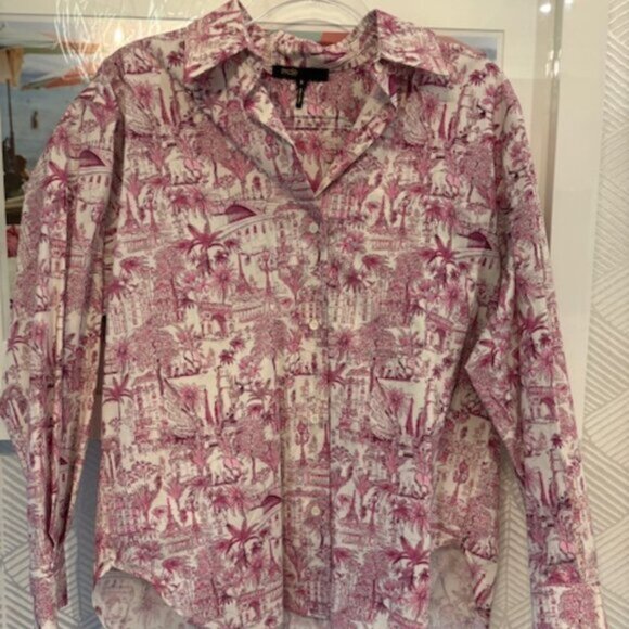 Maje Button Down Top - Picture 1 of 8